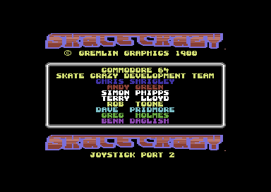 Skate Crazy screenshot 3 for Commodore 64